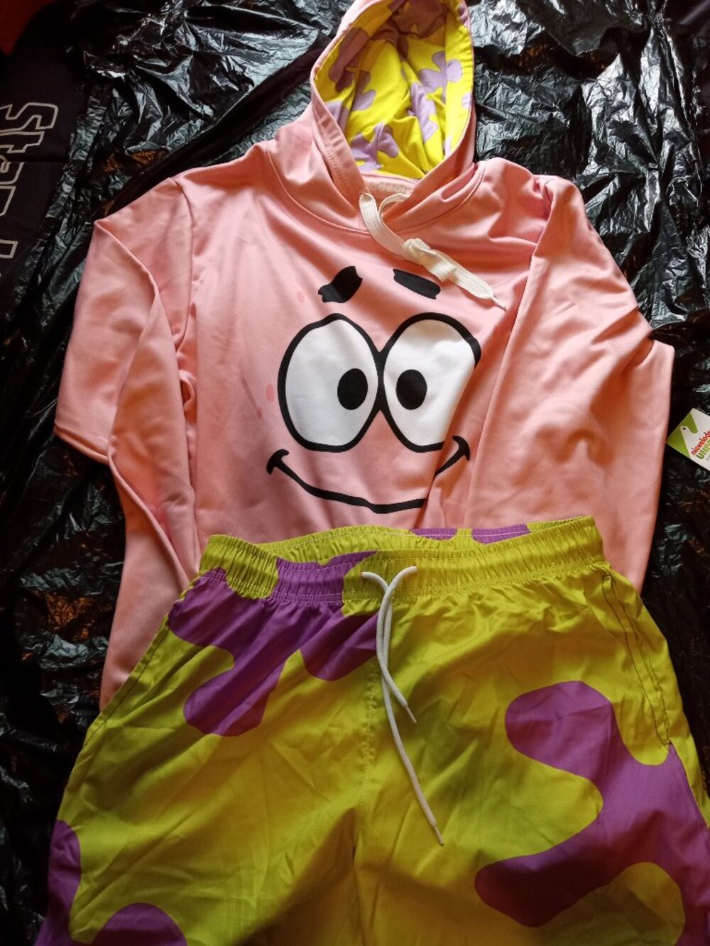 Patrick Star Mens Hoodie/Swim Trunk Mens Small (Spongebob Squarepants)